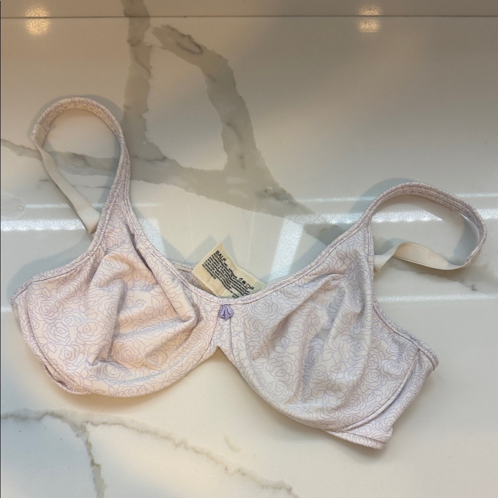 Bali Light Pink Floral Underwire Bra
